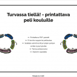 Liikenneturvallisuus, koulut, oppimateriaali, peli